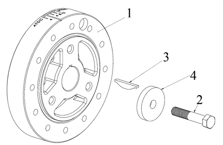 Engine Group - Crankshaft Balancer Diagram and Parts List for 076355-03  Briggs and Stratton Generator